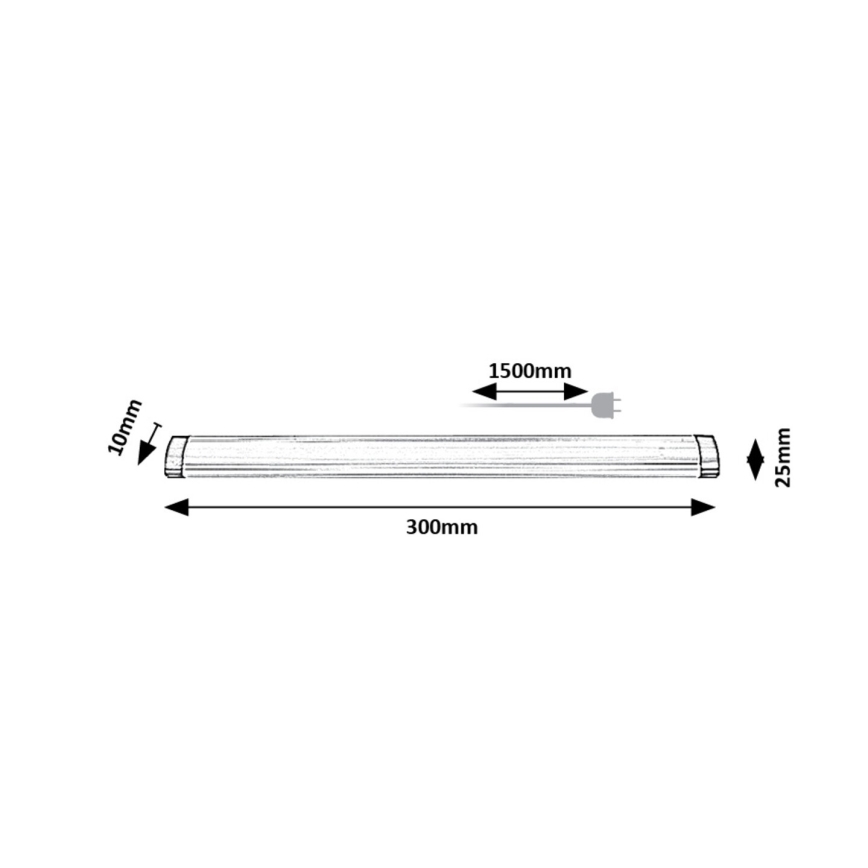 Rabalux - LED Hämardatav köögimööbli valgusti LED/3W/230V 4000K 30 cm