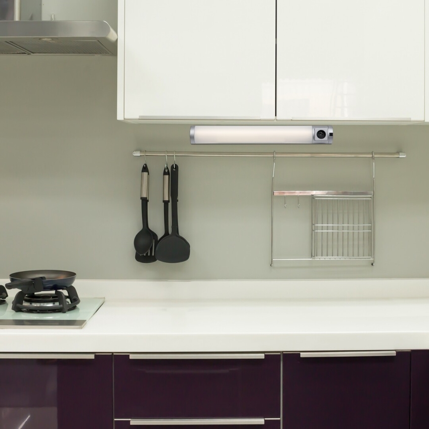 Rabalux - LED Köögimööblivalgusti sahtlitega LED/8W/230V 4000K 68 cm hõbedane