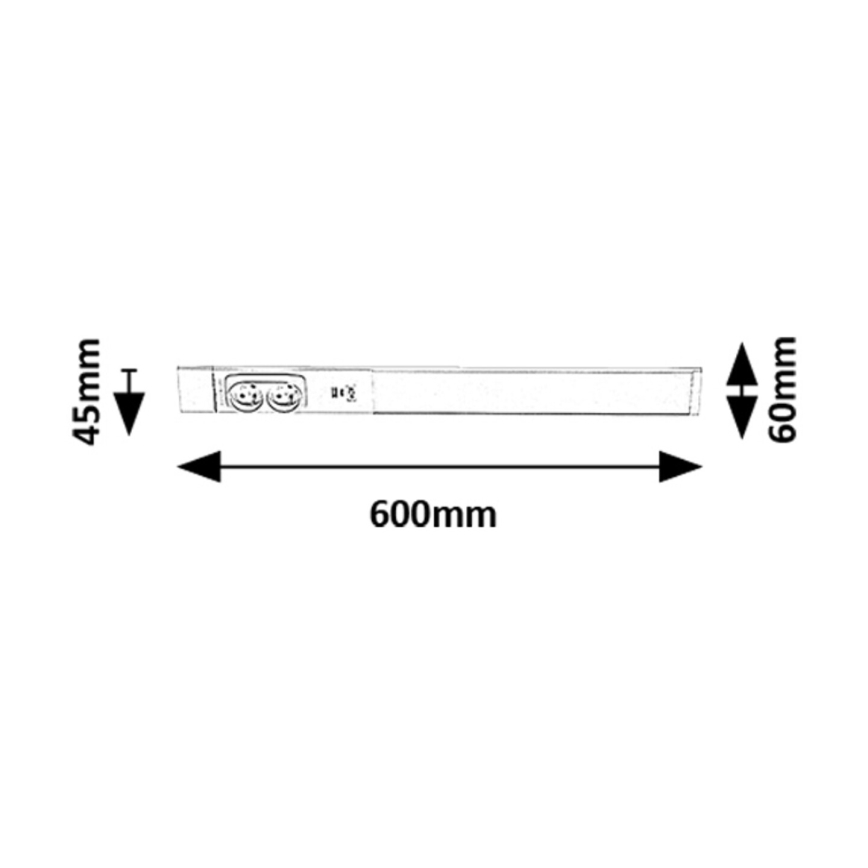 Rabalux - LED Köögimööblivalgusti sahtlitega LED/18W/230V 4000K 60 cm valge