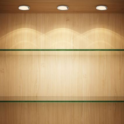 Rabalux - KOMPLEKT 3x LED Hämardatav kapivalgustus 3xLED/1W/230V 4000K