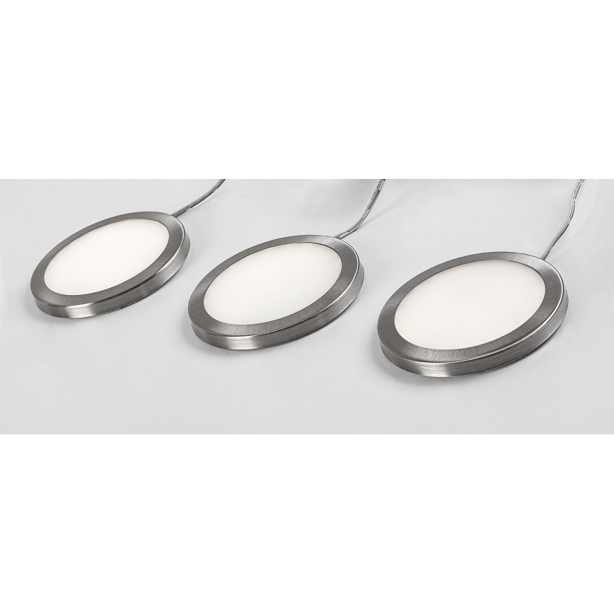 Rabalux - KOMPLEKT 3x LED Hämardatav kapivalgustus 3xLED/1W/230V 4000K