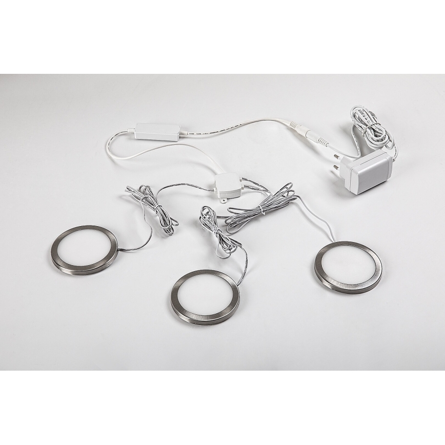 Rabalux - KOMPLEKT 3x LED Hämardatav kapivalgustus 3xLED/1W/230V 4000K