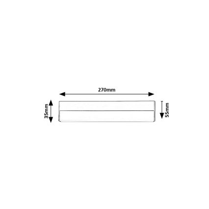 Rabalux - LED Kapialune valgusti kööki LED/7W/230V 4000K must
