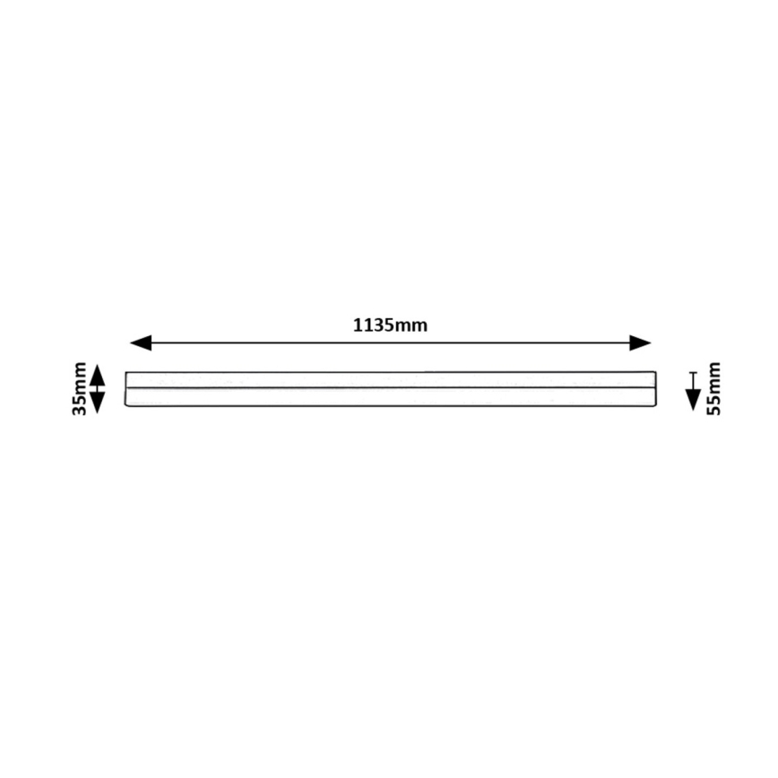 Rabalux - LED Kapialune valgusti kööki LED/24W/230V 4000K 113 cm must