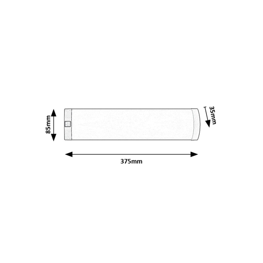 Rabalux - LED Kapialune valgusti kööki LED/5W/230V 4000K läikiv kroom