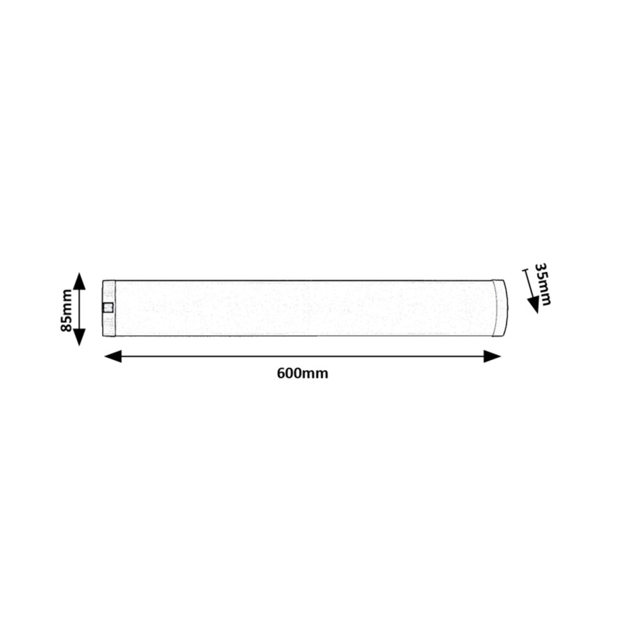 Rabalux - LED Kapialune valgusti kööki LED/8W/230V 4000K 60 cm matt kroom