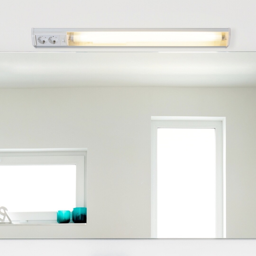 Rabalux - LED Kapialune valgusti kööki kahe pistikupesaga LED/15W/230V 4000K 70 cm valge