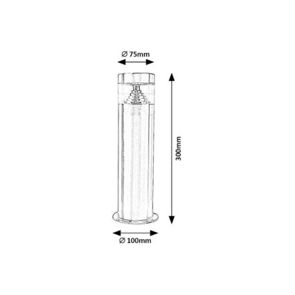 Rabalux - LED Välilamp LED/7W/230V 30 cm IP54