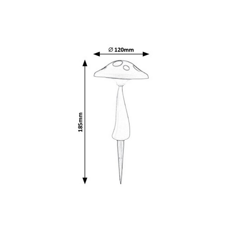Rabalux - LED Päikesepaneeliga välivalgusti anduriga LED/0,06W/1xAA IP44