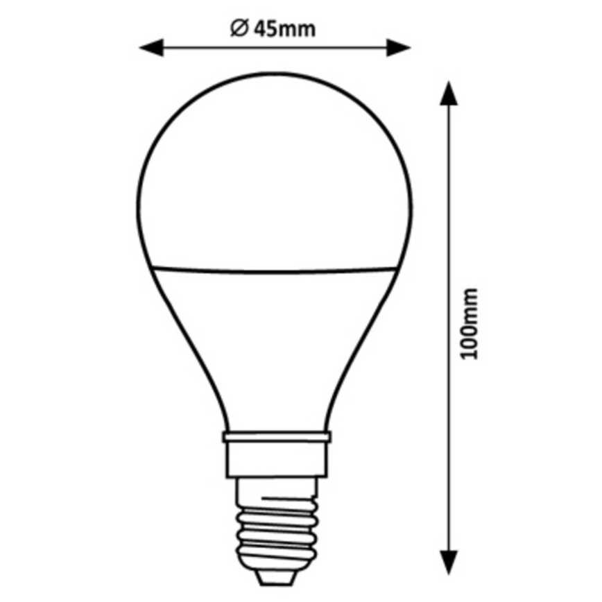Rabalux - LED Pirn G45 E14/2W/230V 3000K Energiaklass A