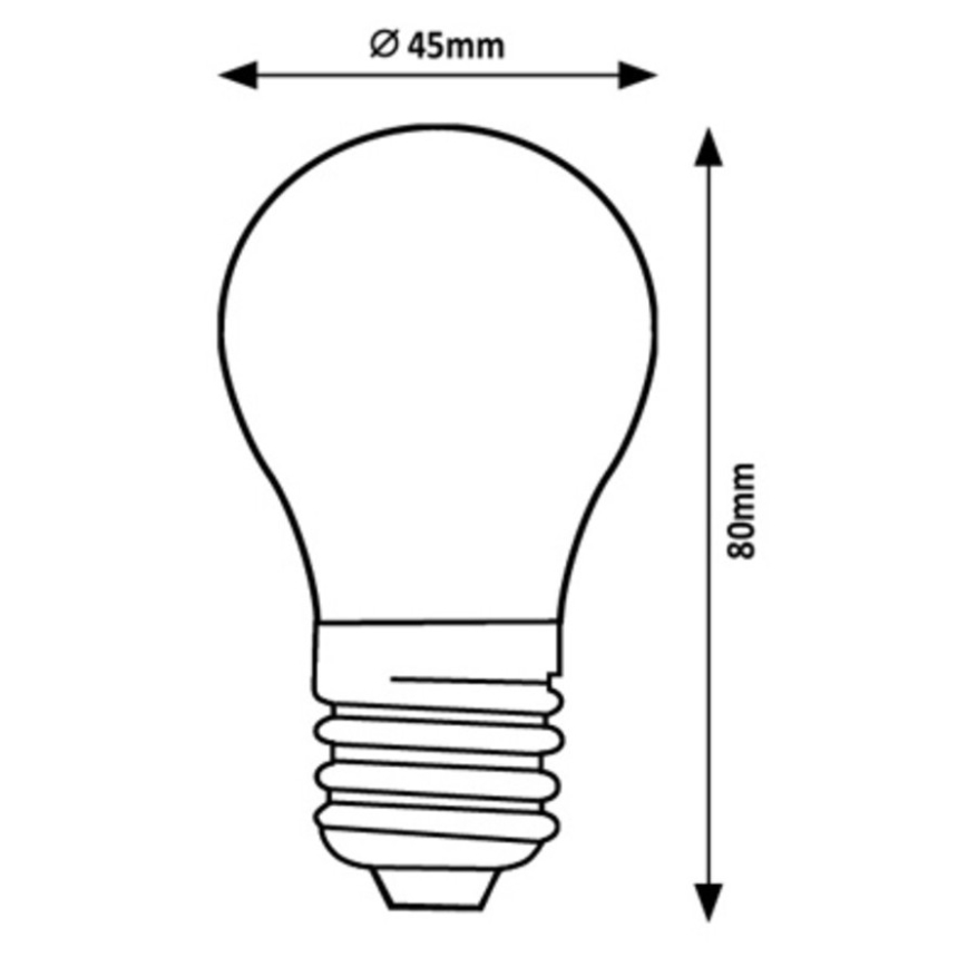 Rabalux - LED Pirn G45 E27/2W/230V 3000K Energiaklass A