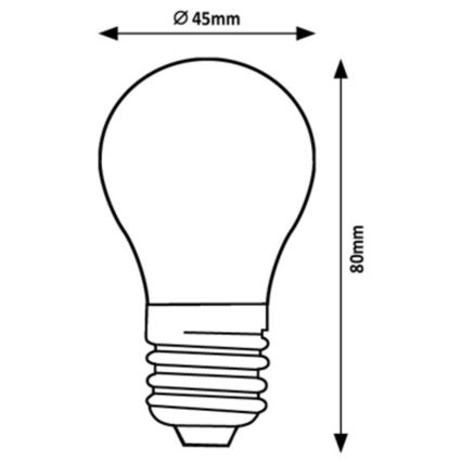 Rabalux - LED Pirn G45 E27/2W/230V 4000K Energiaklass A