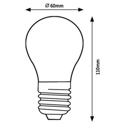 Rabalux - LED Pirn A60 E27/4W/230V 3000K Energiaklass A