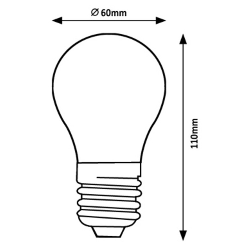 Rabalux - LED Pirn A60 E27/4W/230V 4000K Energiaklass A