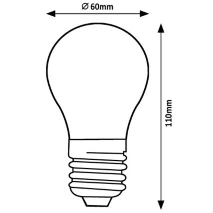 Rabalux - LED Pirn A60 E27/7W/230V 3000K Energiaklass A