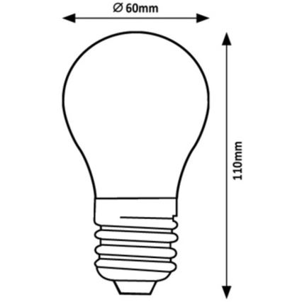 Rabalux - LED Pirn A60 E27/7W/230V 4000K Energiaklass A