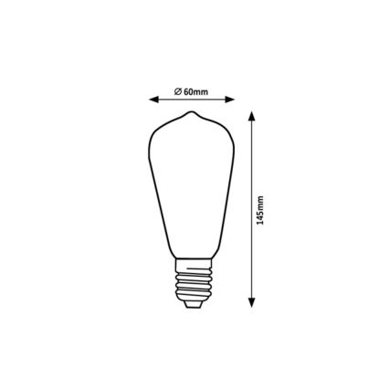 Rabalux - LED Pirn ST64 E27/4W/230V 4000K