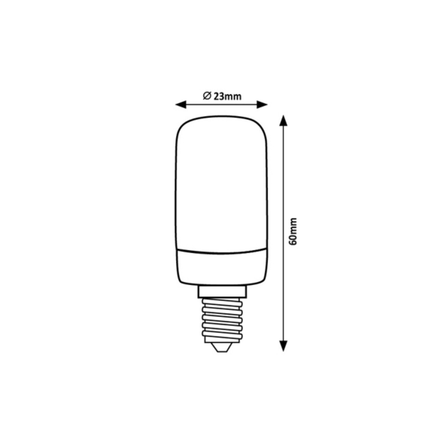 Rabalux - LED Pirn T20 E14/2W/230V 2700K
