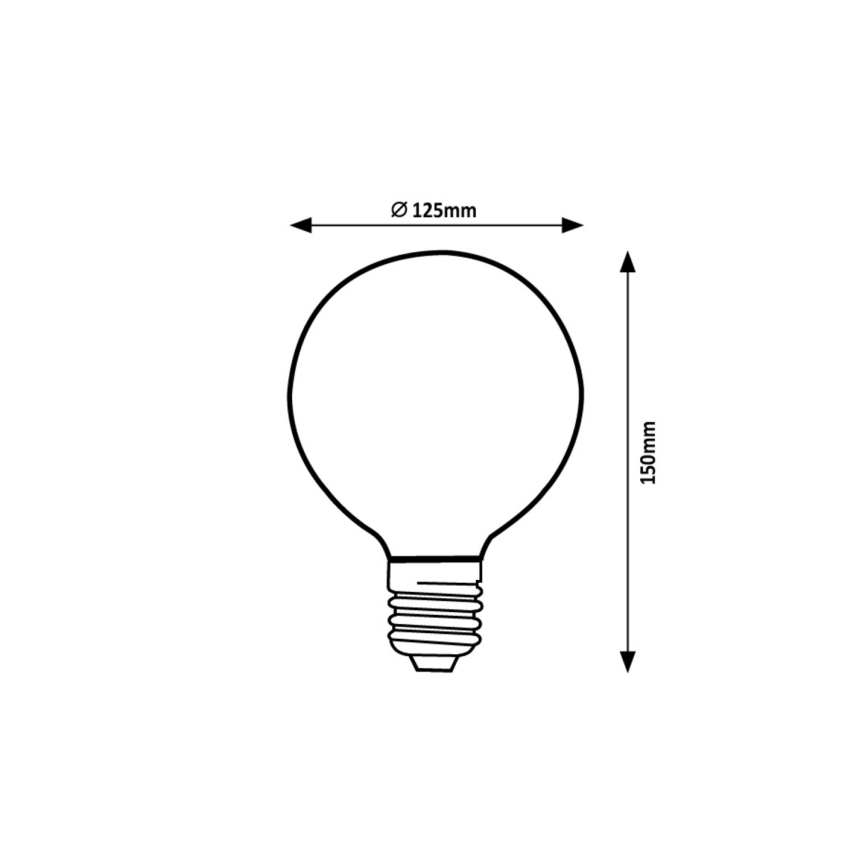 Rabalux - LED Pirn G125 E27/5W/230V 1800K