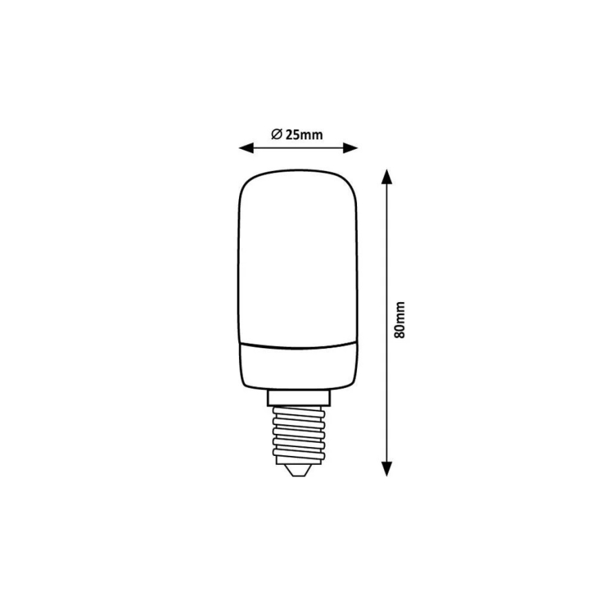 Rabalux - LED Pirn T25 E14/4W/230V 3000K