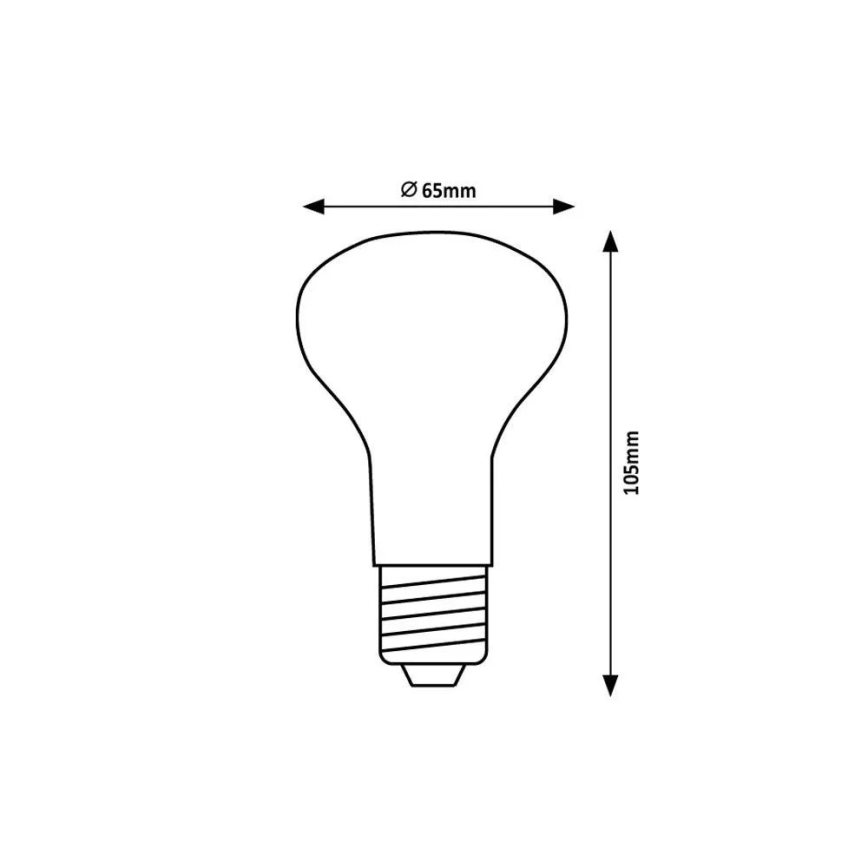 Rabalux - LED Pirn R63 E27/9W/230V 4000K