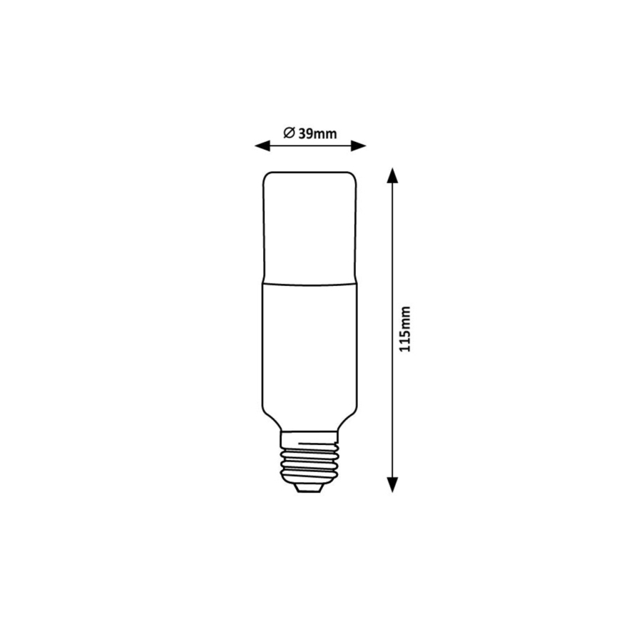 Rabalux - LED Pirn SMD T39 E27/9W/230V 4000K