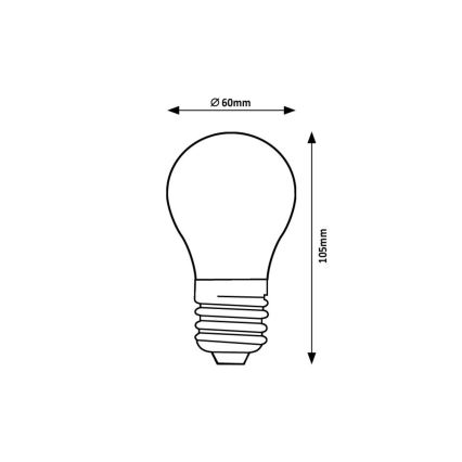 Rabalux - LED Pirn FILAMENT A60 E27/7W/230V 3000K Energiaklass A