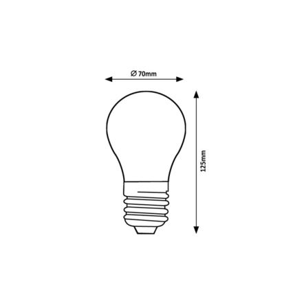 Rabalux - LED-pirn FILAMENT A70 E27/18W/230V 3000K