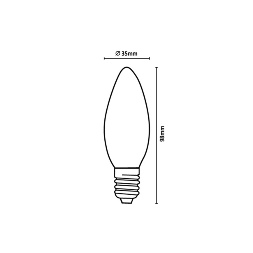 Rabalux - LED pirn FILAMENT C35 E14/4W/230V 4000K