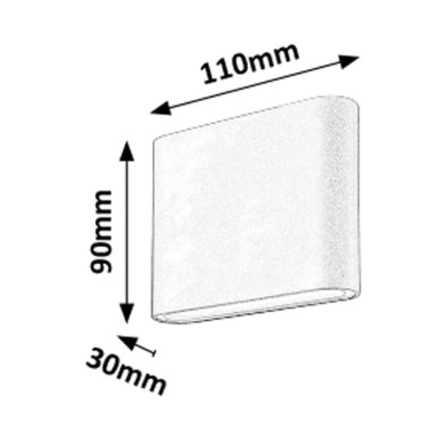Rabalux - LED Väli seinavalgusti 2xLED/3W/230V IP54 3000K