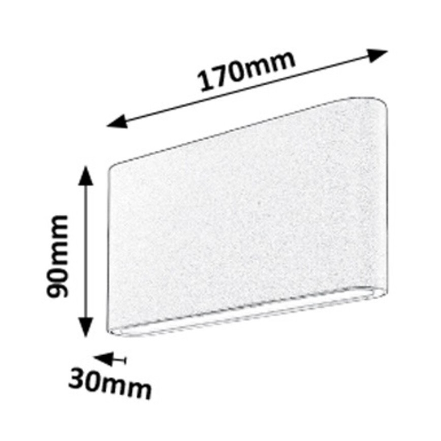 Rabalux - LED Väli seinavalgusti 2xLED/6W/230V IP54 3000K