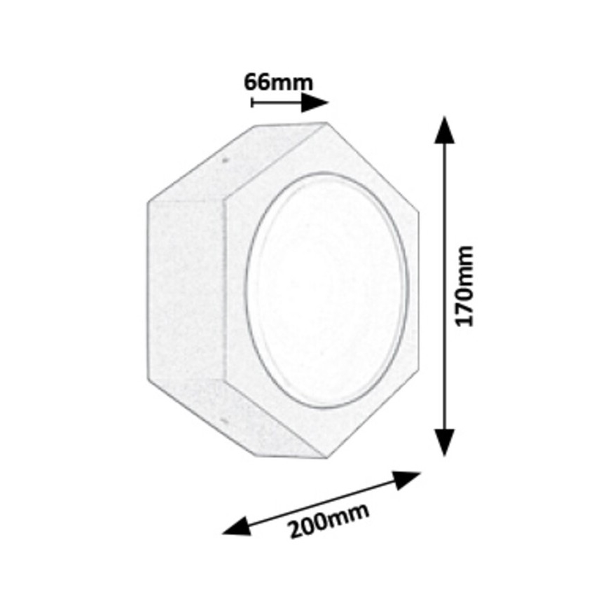 Rabalux - LED Väli seinavalgusti LED/9W/230V IP54 680lm 3000K