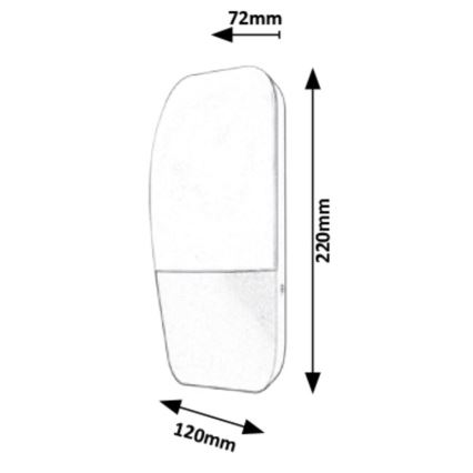 Rabalux - LED Väli seinavalgusti LED/10W/230V IP65 800lm 4000K