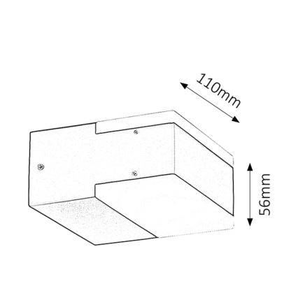 Rabalux 8060 - LED-seinavalgusti õue BONA 2xLED/4,5W