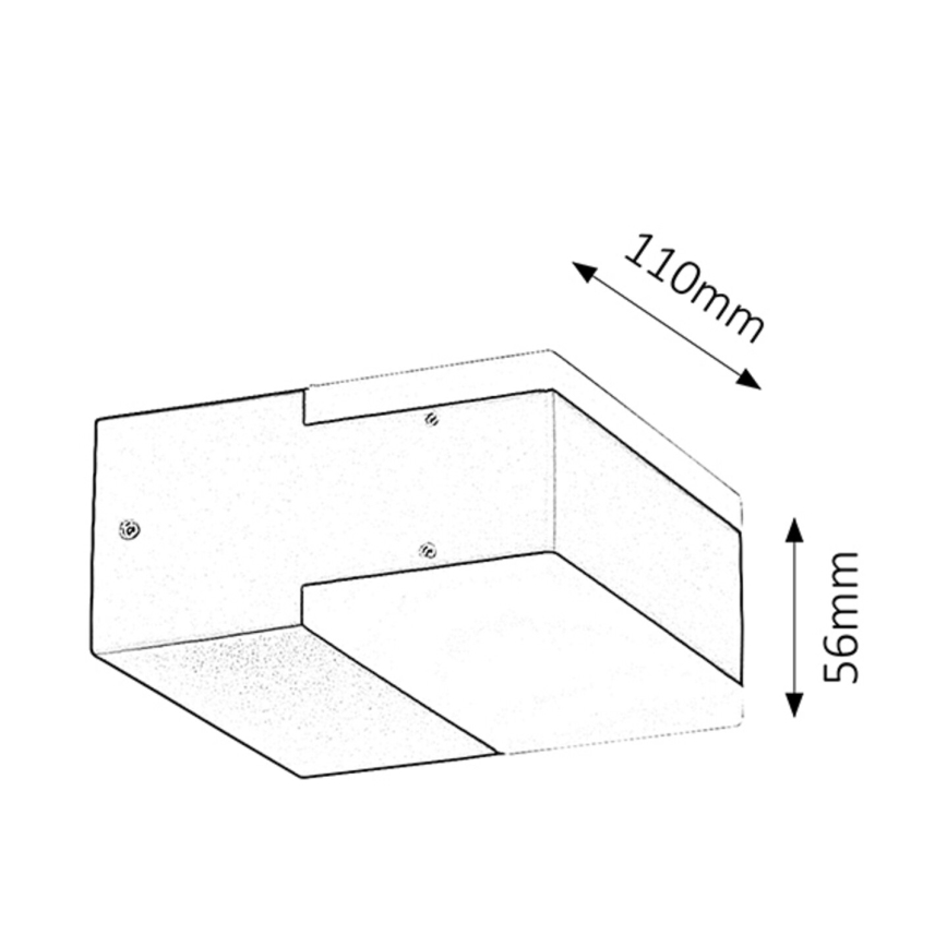 Rabalux 8060 - LED-seinavalgusti õue BONA 2xLED/4,5W