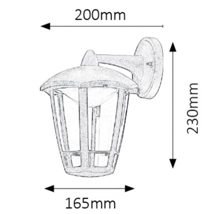 Rabalux - LED Seinavalgusti õue LED/8W/230V IP44