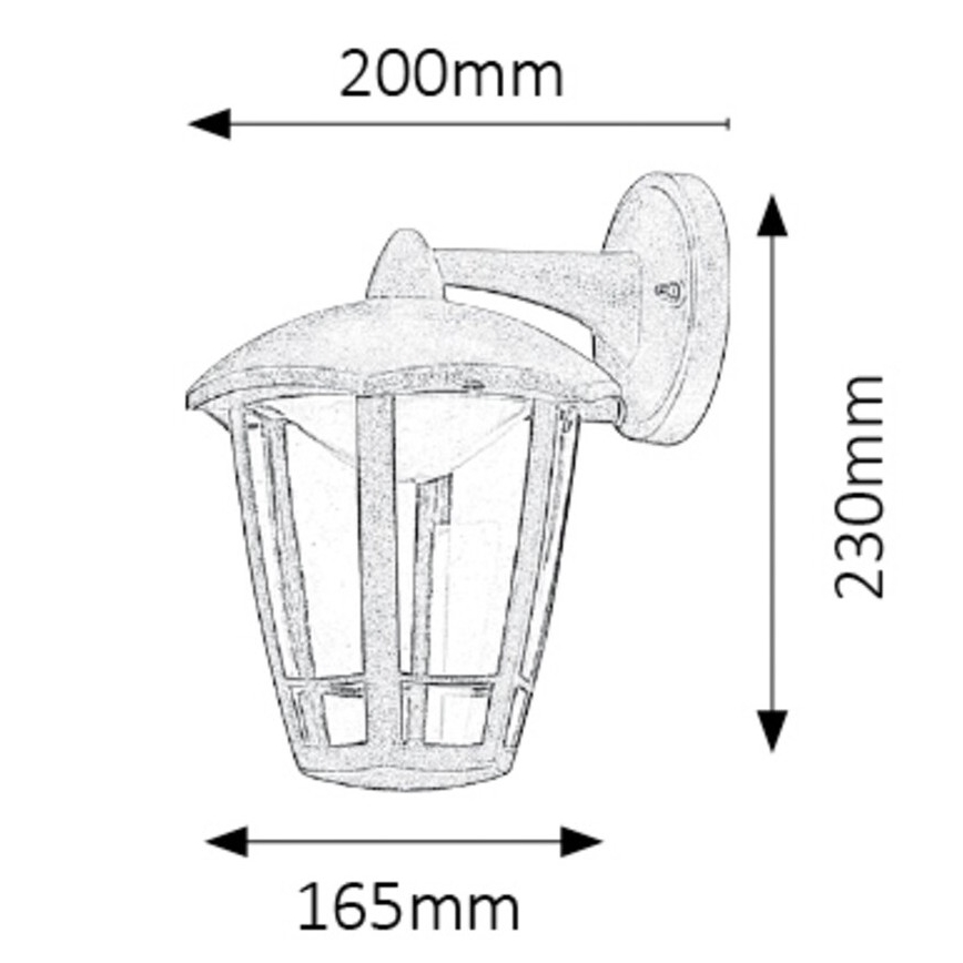 Rabalux - LED Seinavalgusti õue LED/8W/230V IP44
