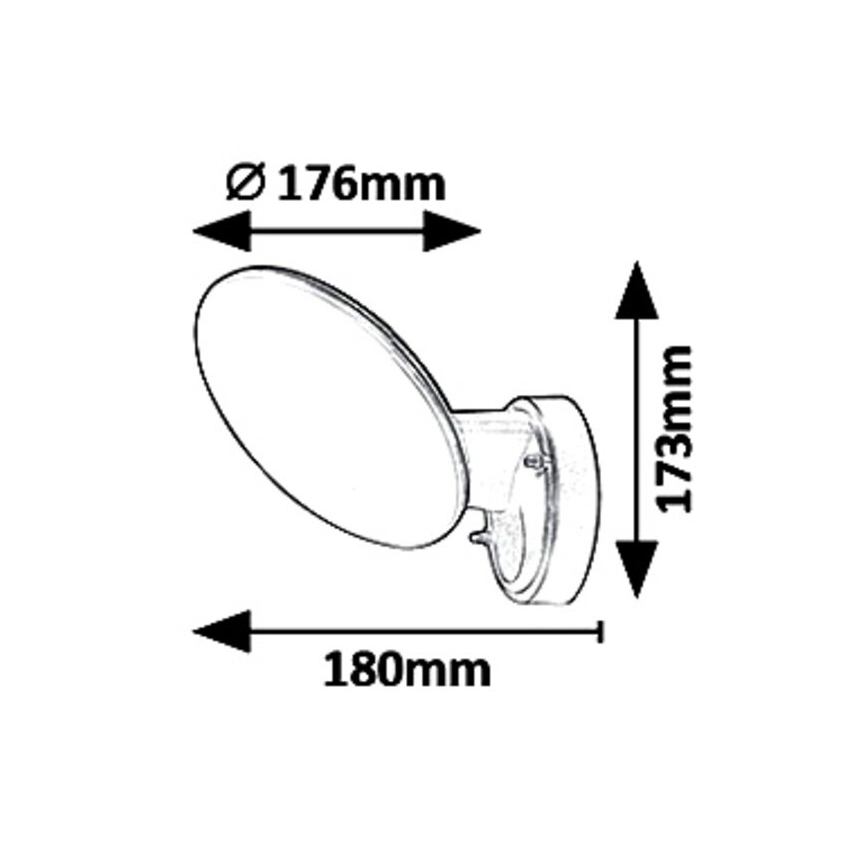 Rabalux 8134 - LED Väli seinavalgusti VARNA LED/12W/230V IP54