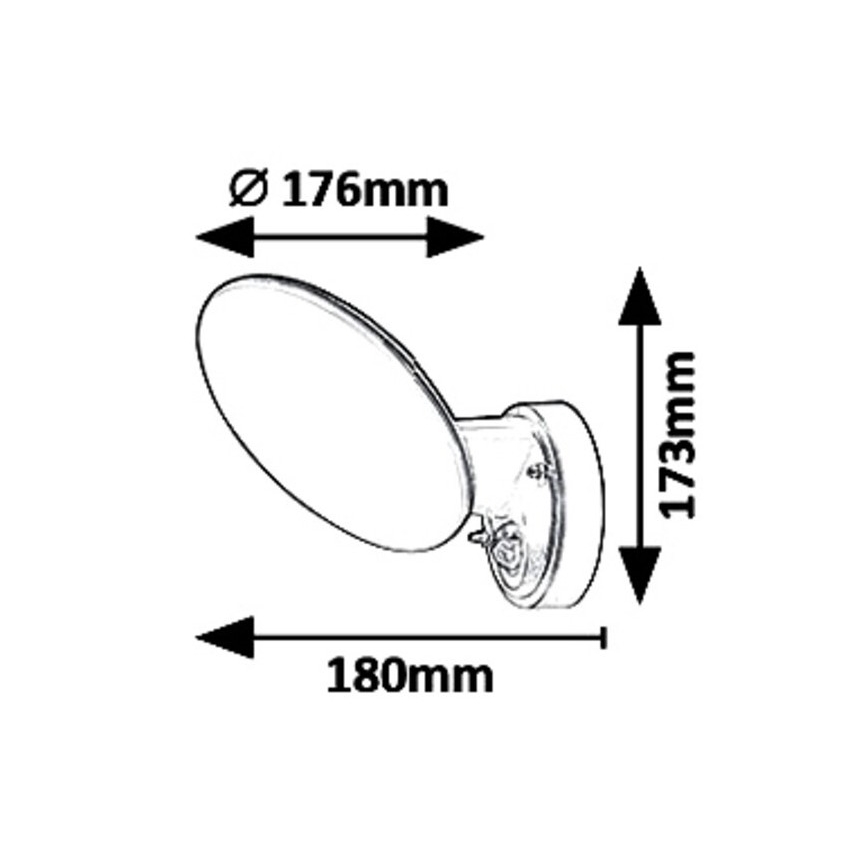 Rabalux - LED Väli seinavalgusti anduriga LED/12W/230V IP54