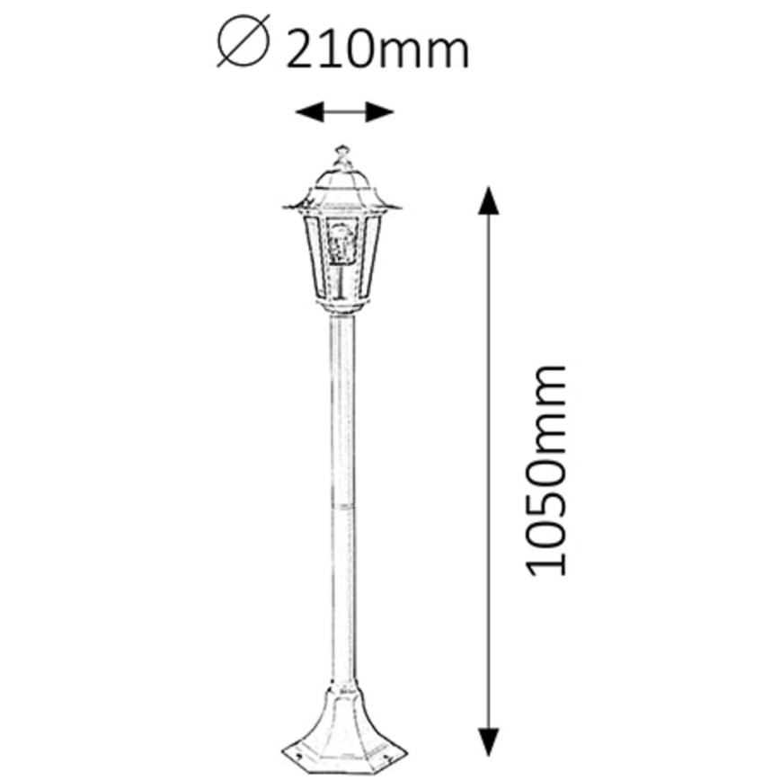 Rabalux - Välivalgusti 1xE27/60W/230V 105 cm