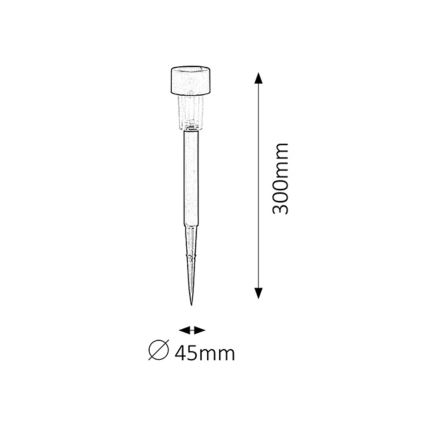 Rabalux 8365 - Päikesepaneeliga valgusti LED/0,1W/1,2V IP44