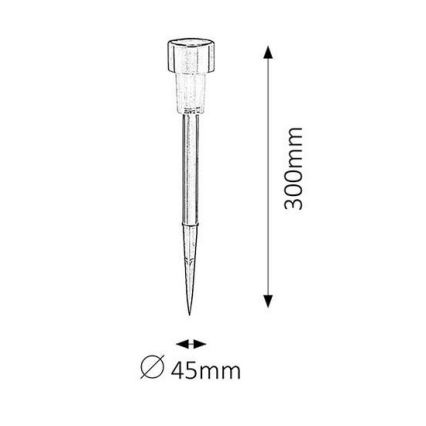 Rabalux 8366 - Päikesepaneeliga valgusti SOLAR 1xLED/0,1W/1xNi-MH IP44