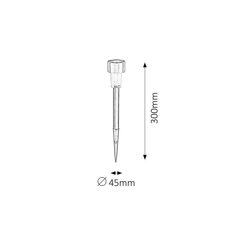 Rabalux 8366 - Päikesepaneeliga valgusti SOLAR 1xLED/0,1W/1xNi-MH IP44