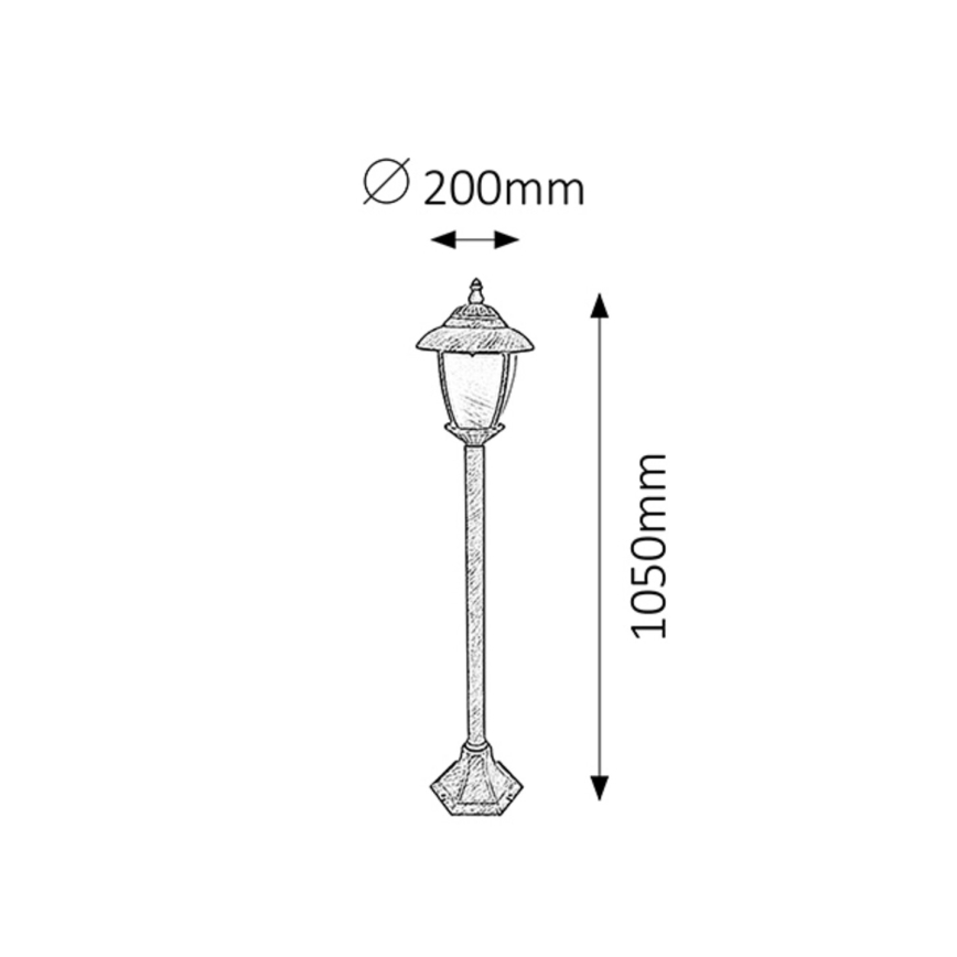 Rabalux - Välivalgusti 1xE27/60W/230V 105 cm