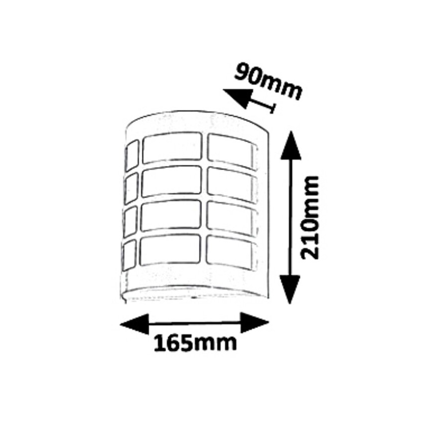 Rabalux 8799 - Väli seinavalgusti SEVILLA 1xE27/11W/230V IP44