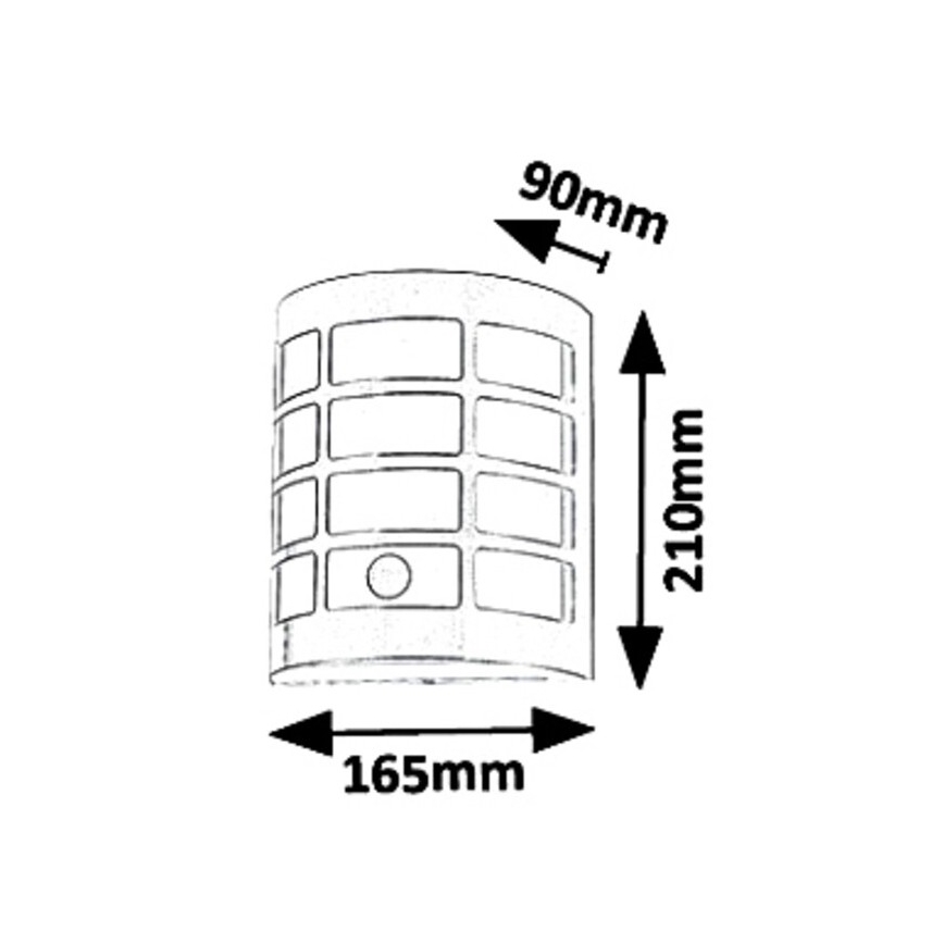 Rabalux 8800 - Väli seinavalgusti anduriga SEVILLA 1xE27/11W/230V IP44