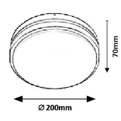 Rabalux 8847 - LED Väli seinavalgusti HAMBURG LED/10W/230V IP44