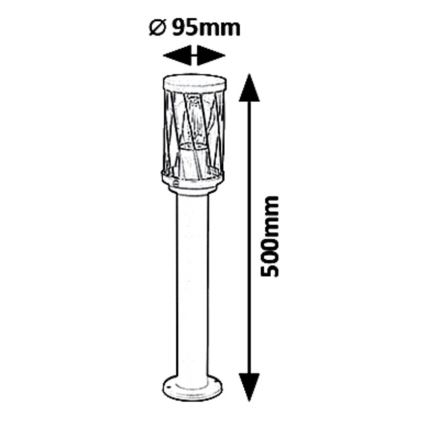 Rabalux - Välislamp 1xE27/40W/230V IP44