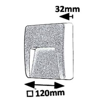 Rabalux - LED Väli seinavalgusti LED/3W/230V IP65