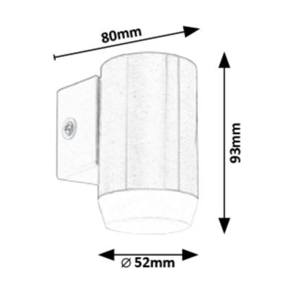 Rabalux - LED Väli seinavalgusti LED/4W/230V IP44